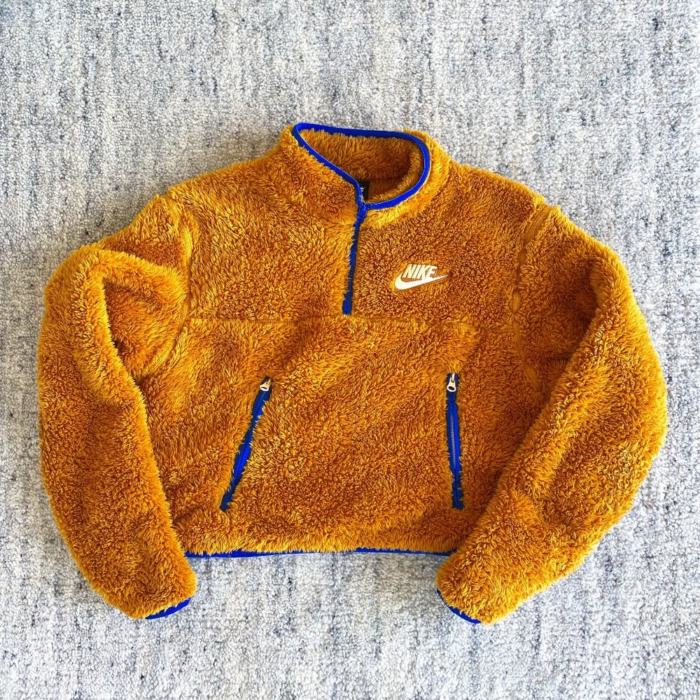 Nike NSW sherpa fleece crop pullover
